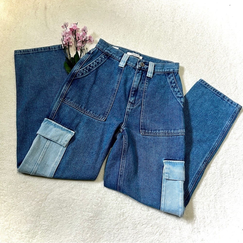 PACSUN High Rise Carpenter Multi-Wash Denim Jeans - Size 24